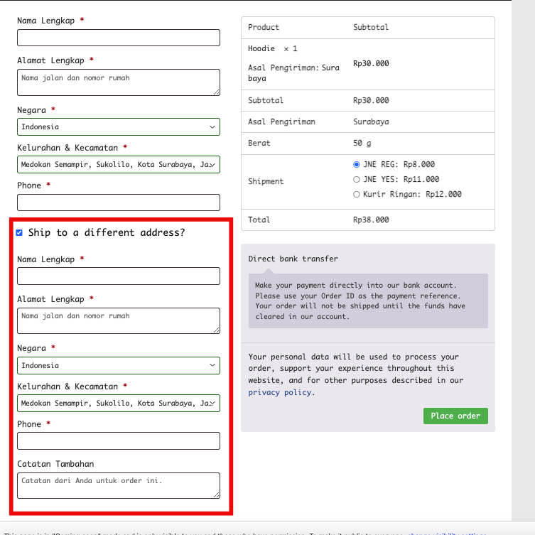 IndoOngkir IndoCheckout