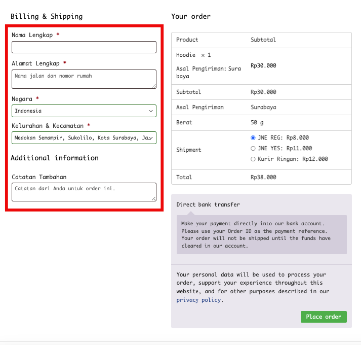 IndoOngkir IndoCheckout