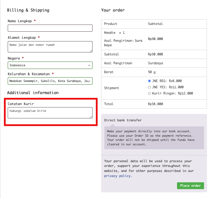 IndoOngkir IndoCheckout