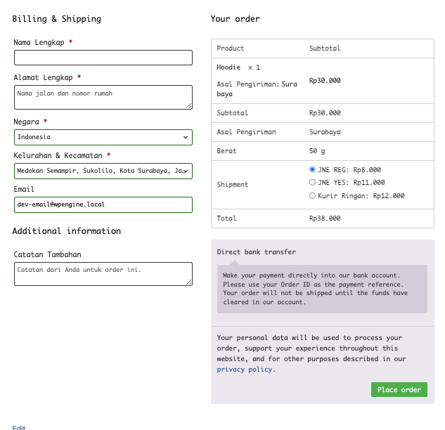 IndoOngkir IndoCheckout