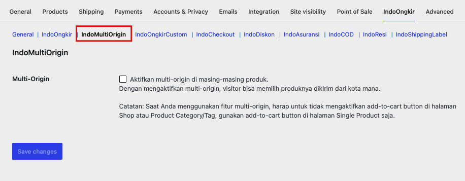 IndoOngkir Multi Origin