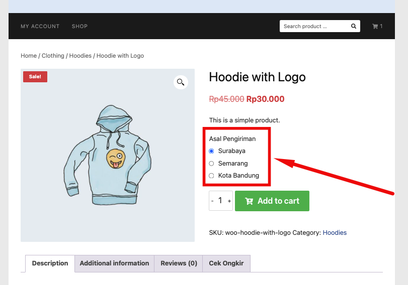 IndoOngkir Multi Origin