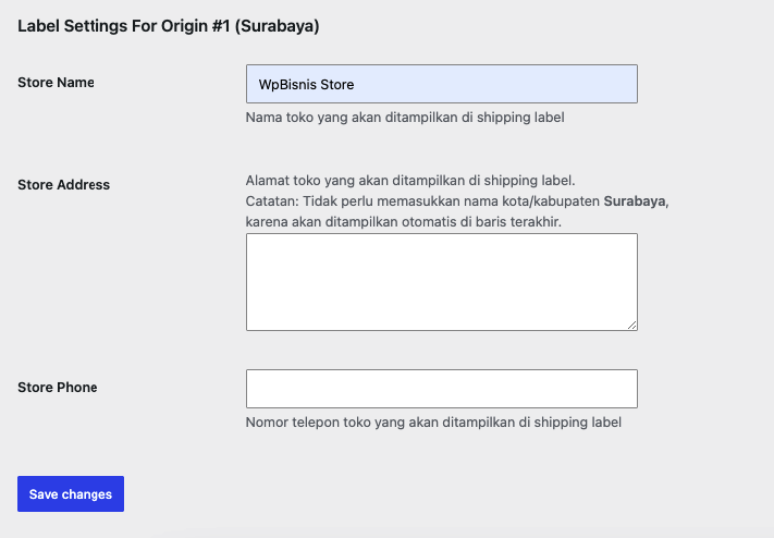 IndoOngkir Shipping Label